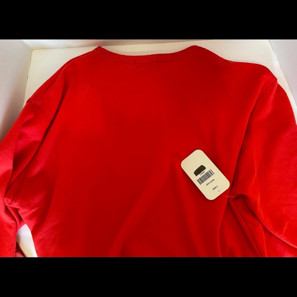 Hudson Gray DressUp Oversized Ladies Long Sleeve Knit Pullover Size Large Red - Picture 9 of 13